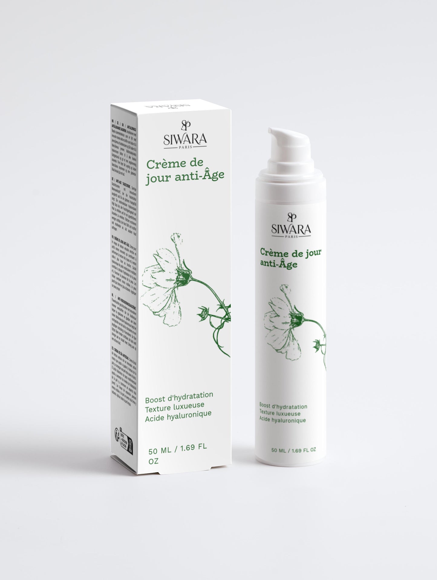 Crème de jour anti-âge SIWARA PARIS pour réduire rides et ridules et hydrater la peau