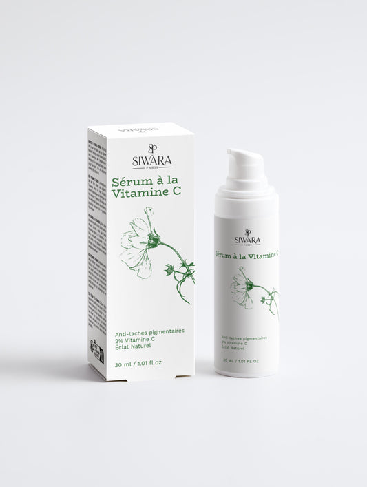 Sérum vitamine C pur éclat anti-âge pour peau lumineuse et rajeunie SIWARA PARIS